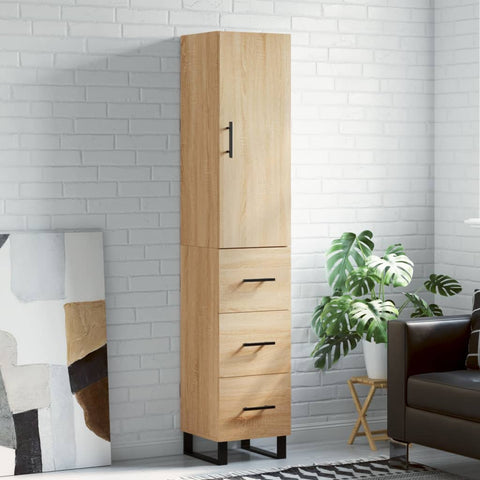 Highboard Sonoma Oak 34.5x34x180 cm Engineered Wood 3198876
