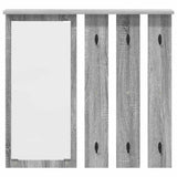 Wall-Mounted Coat Rack with Shelf Grey sonoma 84 x 10 x 80 cm 874496