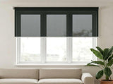 Outdoor Roller Blind 90% UV Block Dark Green 400 x 140 cm HDPE 42036024
