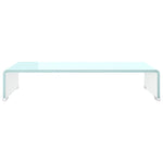 ZNTS TV Stand/Monitor Riser Glass Green 60x25x11 cm 244143