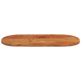 Table Top 100x50x2.5 cm Oval Solid Wood Acacia 370086
