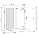 Dartboard Cabinet EDE High Gloss White 52.5 x 10.5 x 53.5 cm 896009