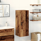 Wall Mounted Cabinet Old Wood 34.5x34x90 cm Engineered Wood 857334