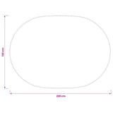 Table Cloth 5 pcs Oval Beige 130 x 220 cm 42040516