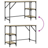 Desk Sonoma Oak 120x50x75 cm Metal and Engineered Wood 845322