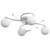Ceiling Lamp with Round Glass Shades for 4 G9 LED Lights 337908