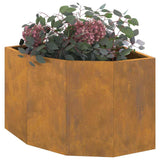 Corner Planter Rusty 45 x 45 x 35 cm Weathering steel 883653