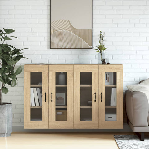 Wall Mounted Cabinets 2 pcs Sonoma Oak Engineered Wood 3197907