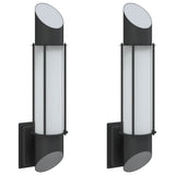 Outdoor Wall Lights 2pcs Black Stainless Steel 4006295