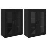 Wall Mounted Cabinets 2 pcs Black oak 69.5 x 34 x 90 cm 3394538