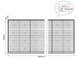 Gabion with 3.5 mm Wire and 5x10 cm Mesh 1000x50x200 cm 3462878