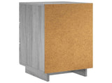 Bedside Cabinet Grey Sonoma 33.5 x 34.5 x 60 cm Engineered Wood 8011435