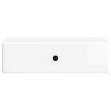 Wall-Mounted Side Table High Gloss White 59 x 34.5 x 17 cm 899169