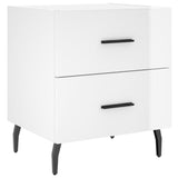 Bedside Cabinets 2 pcs High Gloss White 40x35x47.5 cm Engineered Wood 827345