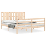 Bed Frame without Mattress 160x200 cm Solid Wood 3194126