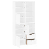 Side Cabinets 4 pcs "ODDA" White 40x24x79 cm Solid Wood Pine 3365353