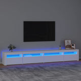 TV Cabinet with LED Lights White 270x35x40 cm 3152746