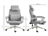 Office Chair, Ergonomic Desk Chair, High Back Fabric Work Chair with 160&deg Reclining Backrest, T3398P328209