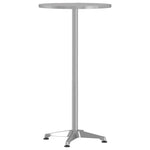 Outdoor Bar Table Height Adjustable 59.5x70/114.5 cm Aluminium 4007198