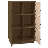Highboard Honey Brown 67x40x108.5 cm Solid Wood Pine 820175