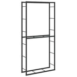 Firewood Rack Black 100x30x209 cm Steel 4018469