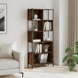 Bookcase Smoked Oak 72x28x172 cm Engineered Wood 3213654