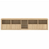 Sideboard with LED Lights Sonoma Oak 283x37x67 cm 3209025