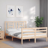 Bed Frame without Mattress 140x190 cm Solid Wood 3194681