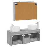 Bathroom Furniture Set 4 pcs Grey Sonoma 3407020