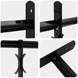 Security Grille for Windows with 3 Crossbars 3 pcs 43-74 cm 42031285