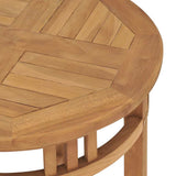 315463 Bistro Table 60x75,5 cm Solid Teak Wood