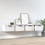 Wall Cabinets 2 pcs White 68x30x20 cm Engineered Wood 3115892