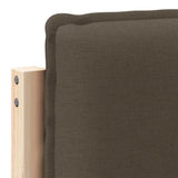 Upholstered Headboard Natural and Taupe 100 cm Solid Pine Wood 880031