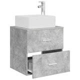 Wall-Mounted Sink Vanity Concrete Grey 49.5 x 41 x 63 cm 890273