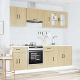8 Piece Kitchen Cabinet Set Kalmar Sonoma Oak Engineered Wood 3314824