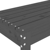 Garden Bench Grey 110x38x45 cm Solid Wood Pine 825095