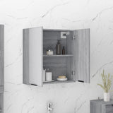 Bathroom Mirror Cabinet Grey Sonoma 64x20x67 cm 817067