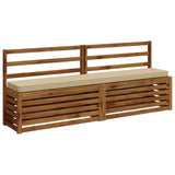 2-Piece Bench Cushions VUGHT 2 pcs 100% Polyester Beige 950905