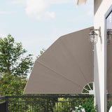 Balcony Privacy Screen 140 x 140 cm Polyester Taupe 42000927