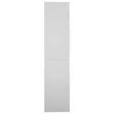 Office Cabinet with Sliding Door Light Grey 90x40x180 cm Steel 335963