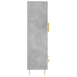 Highboard Concrete Grey 69.5x31x115 cm Engineered Wood 830312