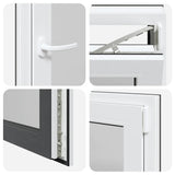 Basement Window RISOR 60x80 cm Tilt&Turn DIN Right Anthracite 4108388