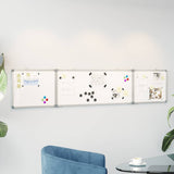 ZNTS Magnetic Whiteboard Foldable 200x40x1.7 cm Aluminium 4005365