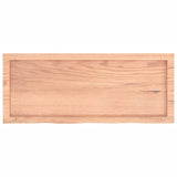 Wall Shelf Light Brown 100x40x cm Treated Solid Wood Oak 363684