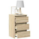 Bed Cabinets 2 pcs Sonoma Oak 40x35x62.5 cm Engineered Wood 806218