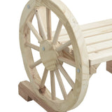 Garden Chair Natural wood Solid Fir Wood 58x58x78.5 cm Durable 365099