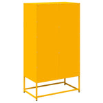 ZNTS Highboard Mustard Yellow 68x39x123 cm Steel 853353