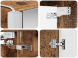 Bathroom Cabinet Set 5 pcs Old Wood Engineered Wood 3406453