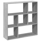 Room Divider Bookcase Grey Sonoma 102x29x103.5 cm Engineered Wood 858053
