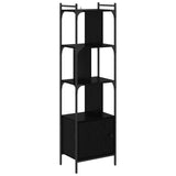 Bookcase Black Oak 44.5 x 30 x 154.5 cm Engineered Wood 882154